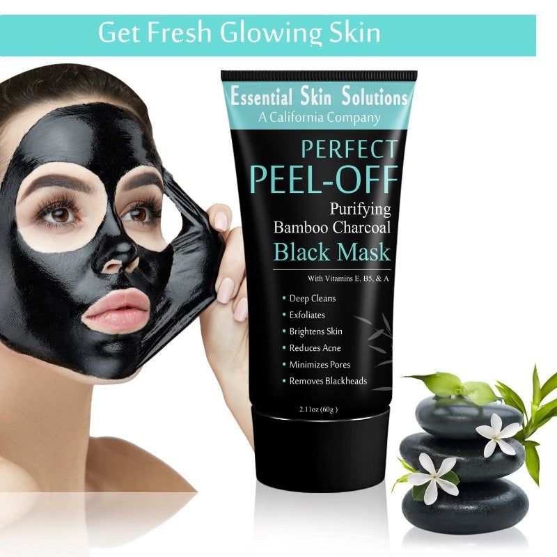 Charcoal Peel Off Black Mask Exfoliating Blackhead Remover – Essential Skin Solutions
